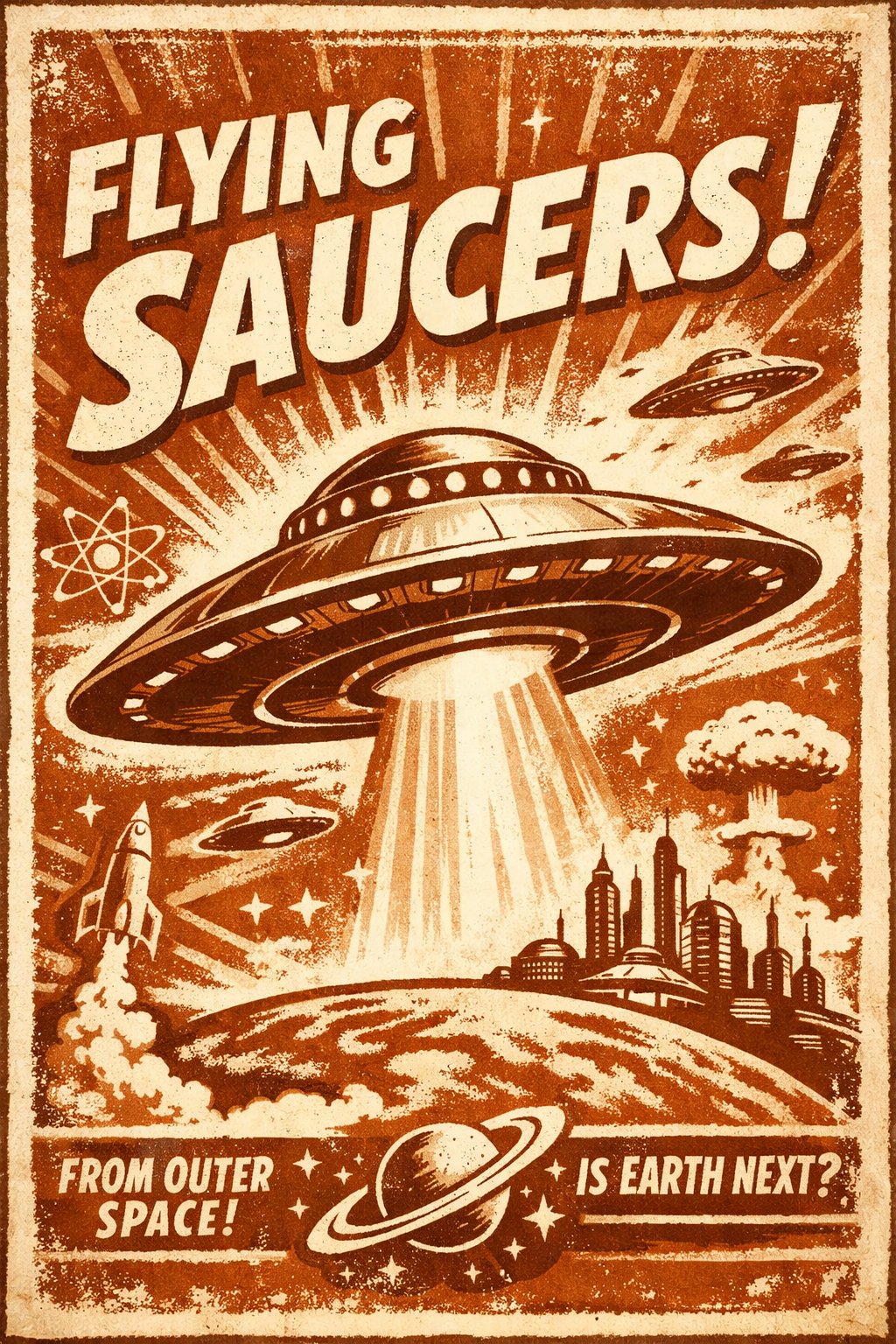 Flying Saucers — From Outer Space! Is Earth Next?